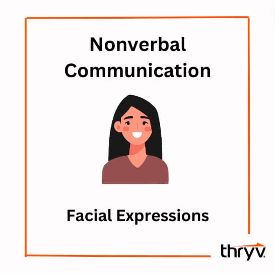 non verbal communication example facial expression